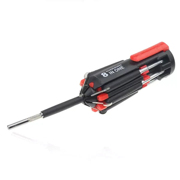 8 in 1 Screwdriver With LED Flashlight