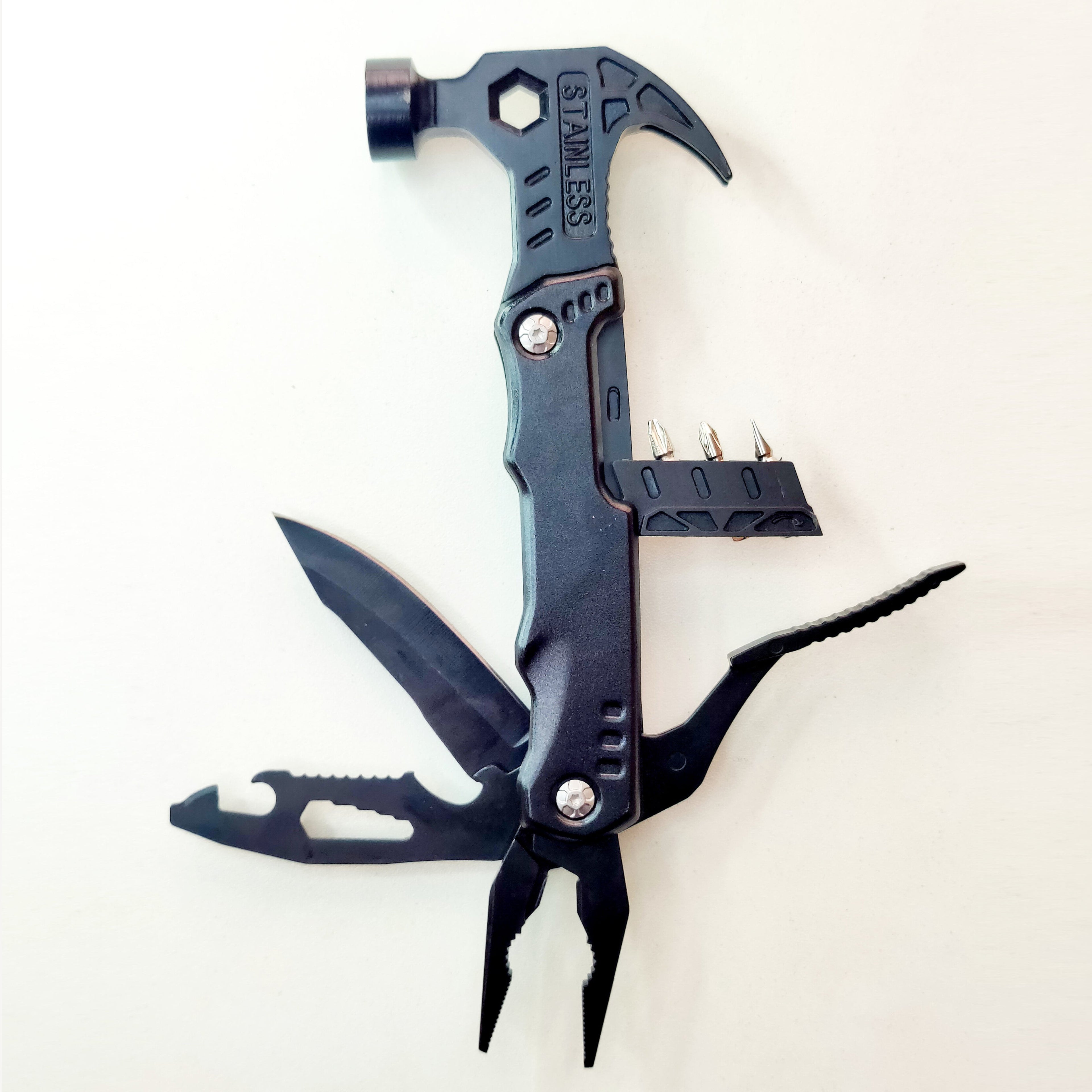 19 in 1 Multitool Claw Hammer With Plier