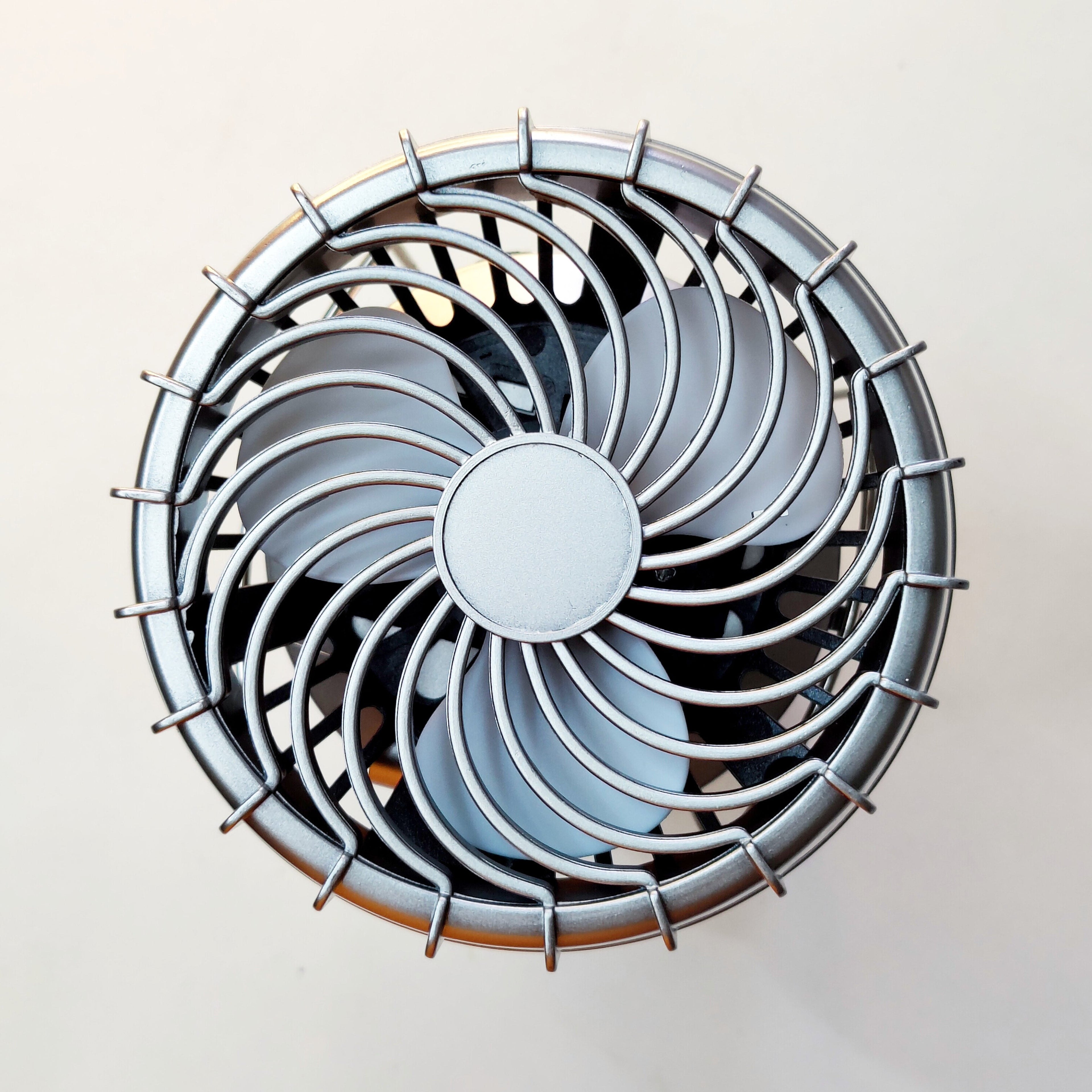 LED Solar Power Fan With Camping Light