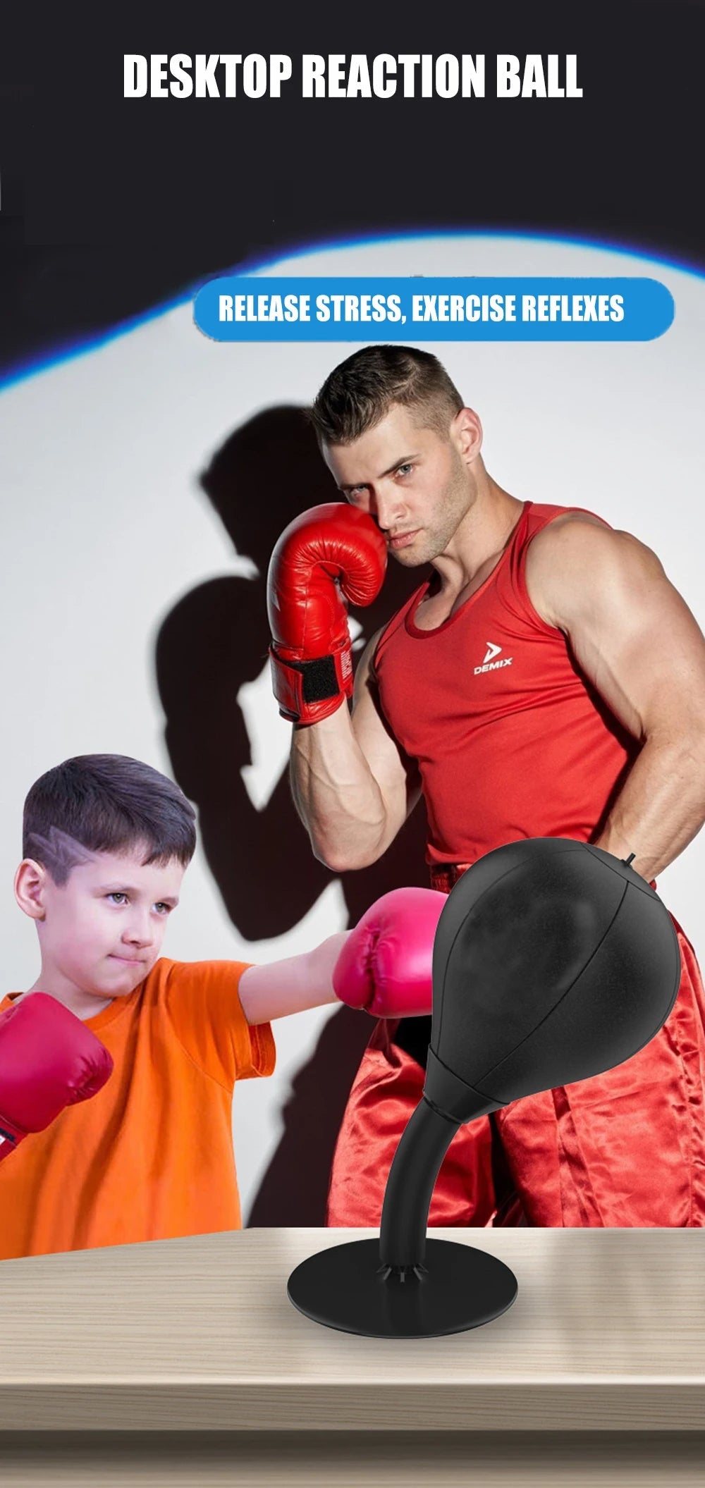 Stress Relief Boxing Bag Suction Cup