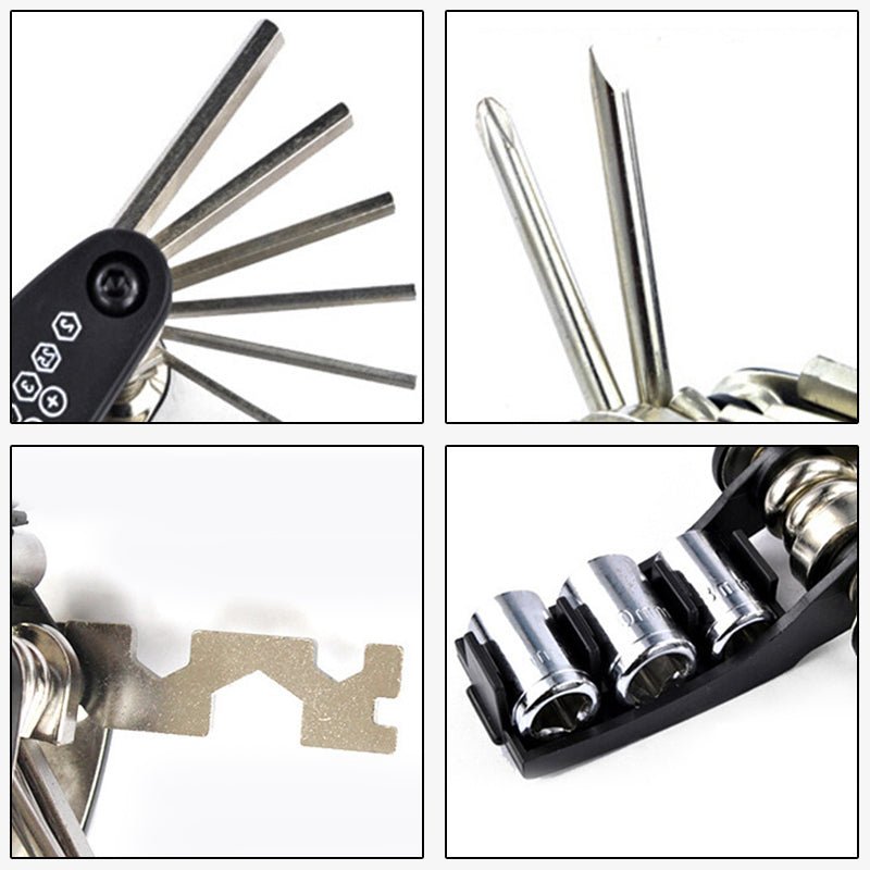 Multi Function Bicycle Repair Toolkit