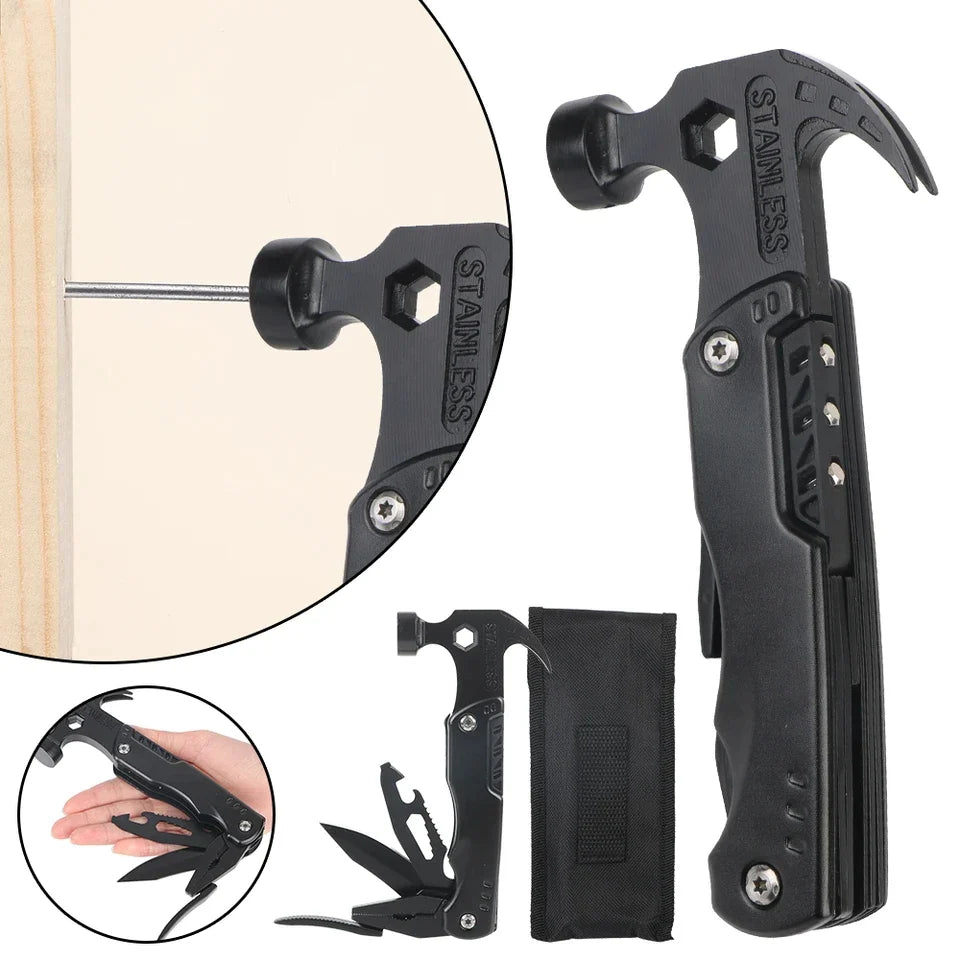 19 in 1 Multitool Claw Hammer With Plier